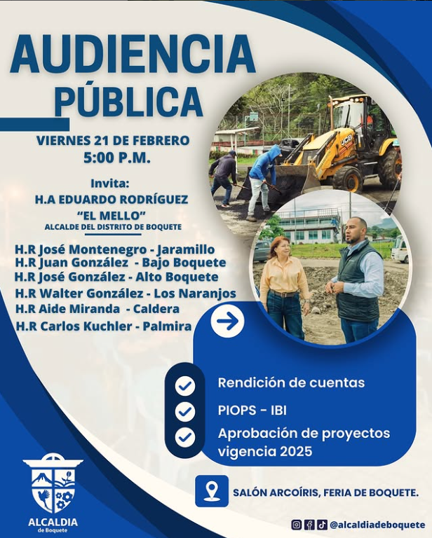Boquete se prepara para un fin de semana de participación ciudadana y solidaridad