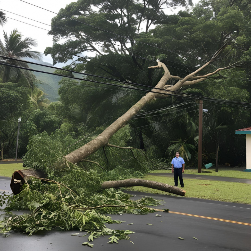 Caída de árbol deja sin electricidad a varias comunidades en Chiriquí