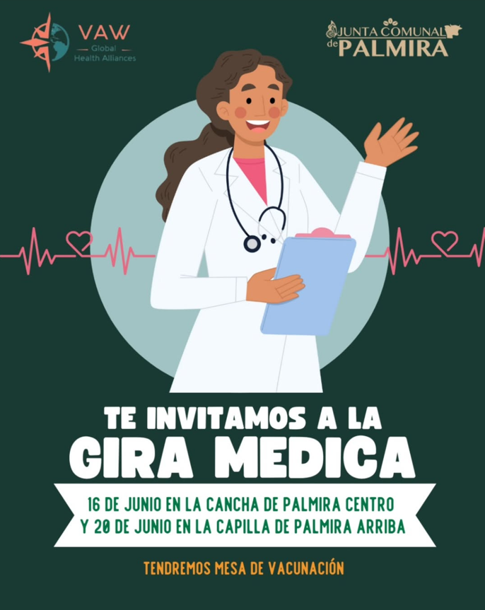 Palmira anuncia jornada médica y curso de primeros auxilios para junio