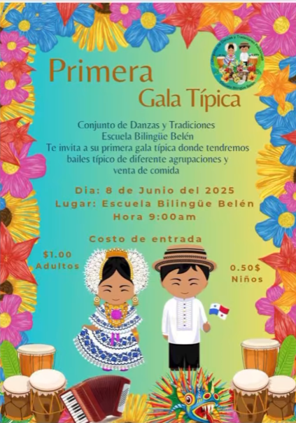 Escuela Bilingüe Belén celebrará su primera Gala Típica este 8 de junio