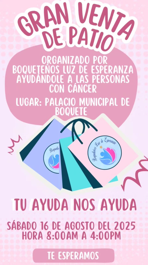 Fundación organiza venta de patio a beneficio de pacientes con cáncer