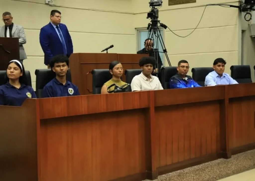 Estudiantes de la UNACHI expresan preocupación por recorte presupuestario ante el Pleno Legislativo