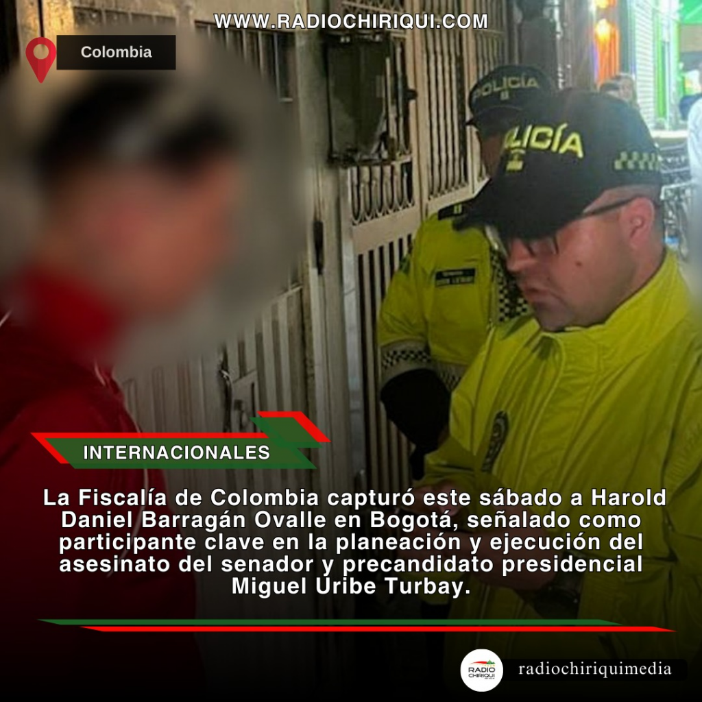 Capturan a presunto planificador del asesinato del senador Miguel Uribe Turbay