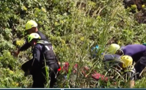 Rescatan a hombre desaparecido tras caer al río Caldera en Boquete