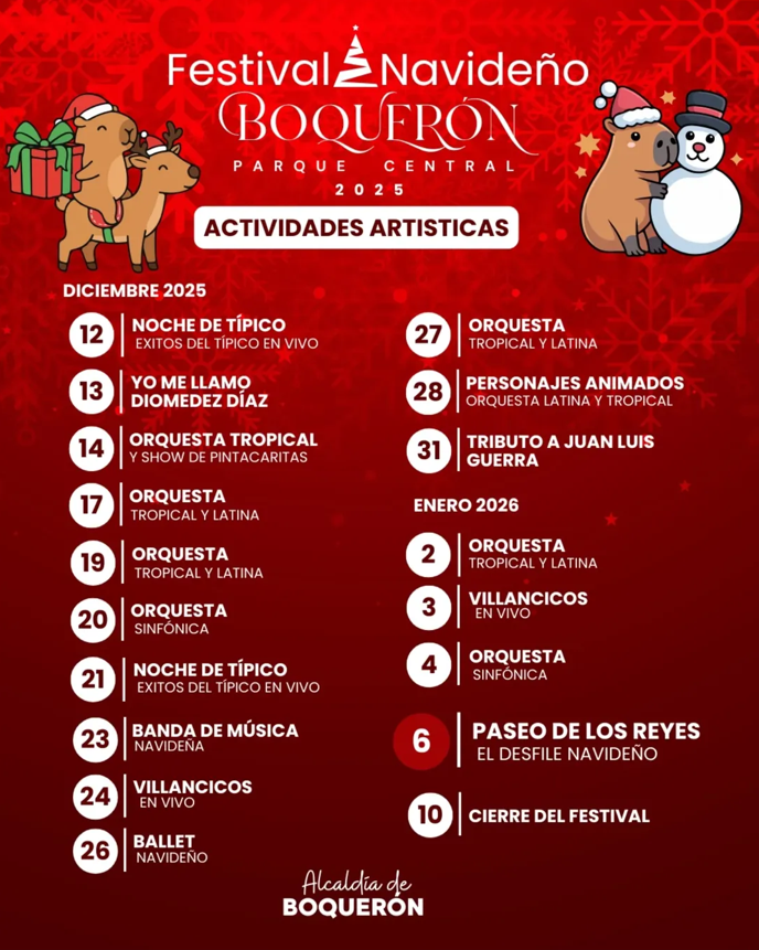 Boquerón se prepara para el desfile de Reyes Magos y actividades navideñas