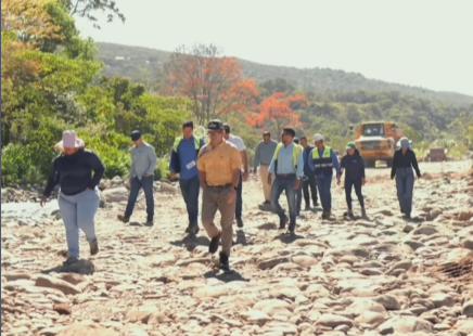 Fiscalizan extracción de material y avances de la Ruta del Café en Boquete