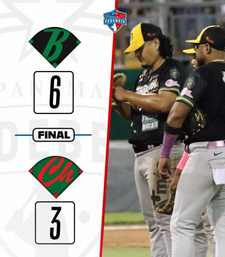 Bocas del Toro se impone a Chiriquí y lidera la final del béisbol mayor
