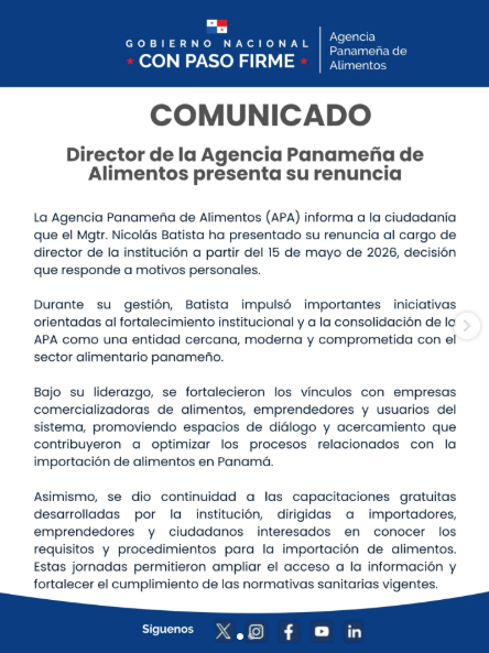 Cadena de renuncias en el agro: Director de la APA y ISA dejan sus cargos