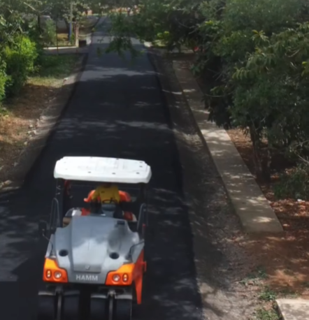 Avanza proyecto vial que beneficia a comunidades de Caldera