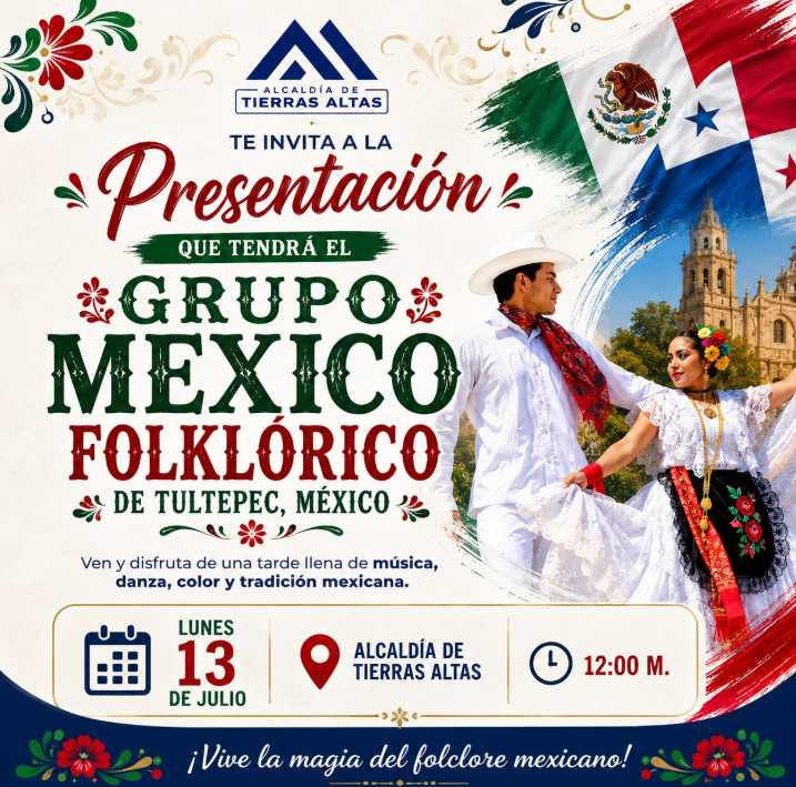 Agrupación folclórica de México se presentará en la Escuela Básica de Volcán