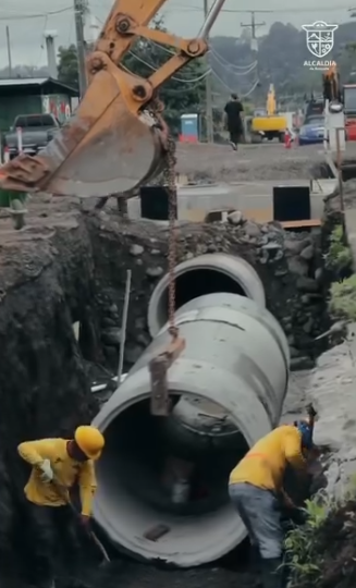 Proyecto de drenaje pluvial en avenida Centenario de Boquete registra un 70 % de avance